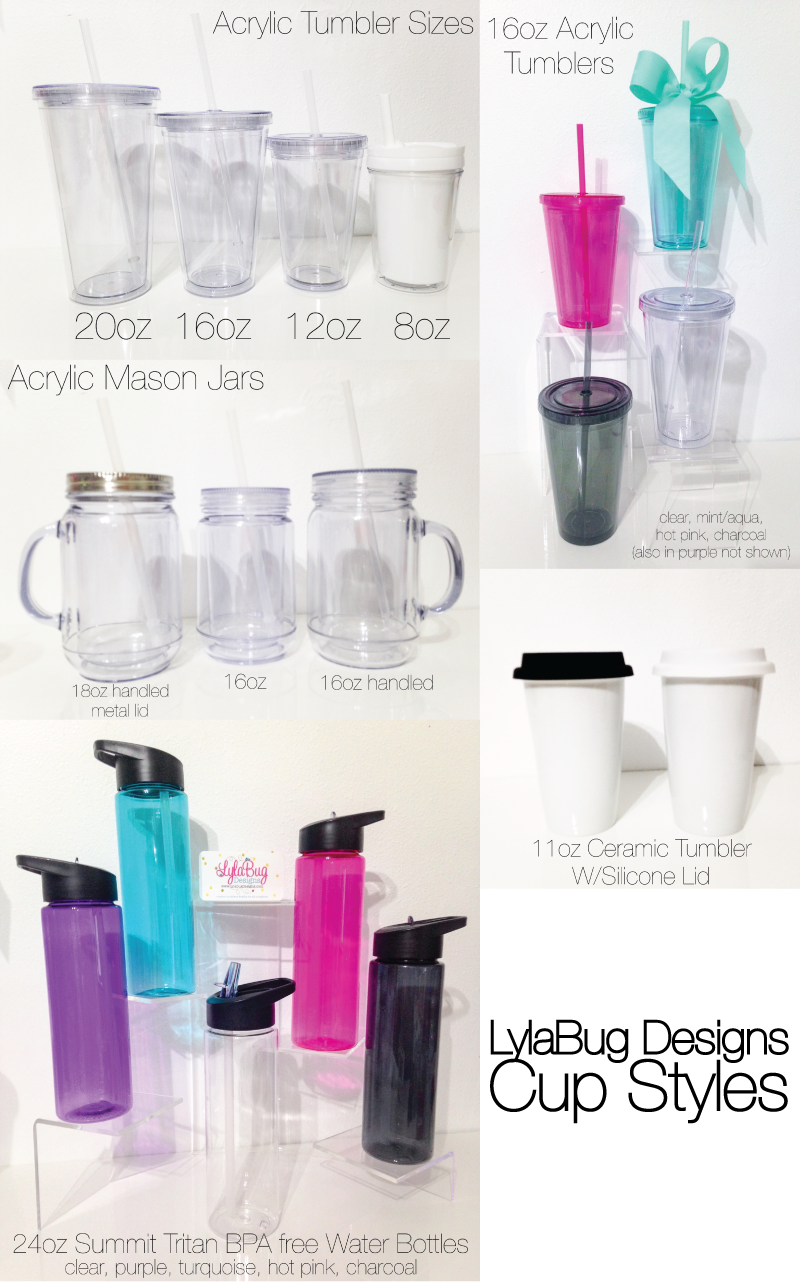 LylaBug Designs Tumbler Styles