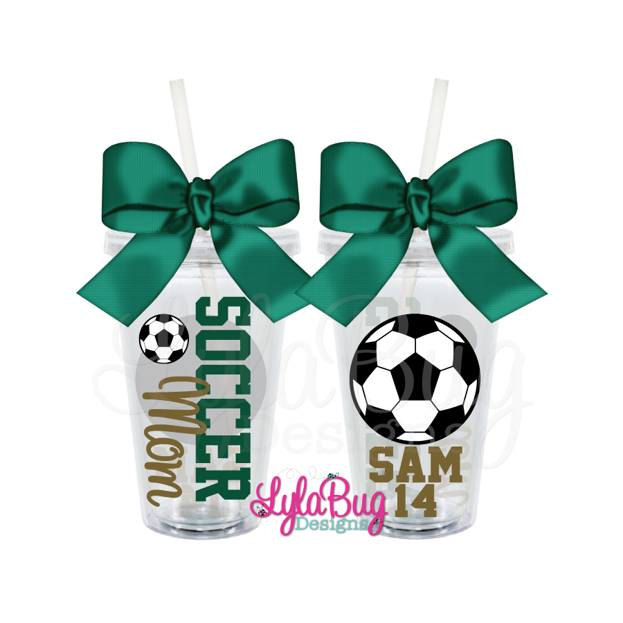 Soccer Mom Personalized Acrylic Tumbler