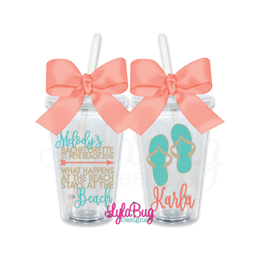 Stays at the Beach Bachelorette Tumbler