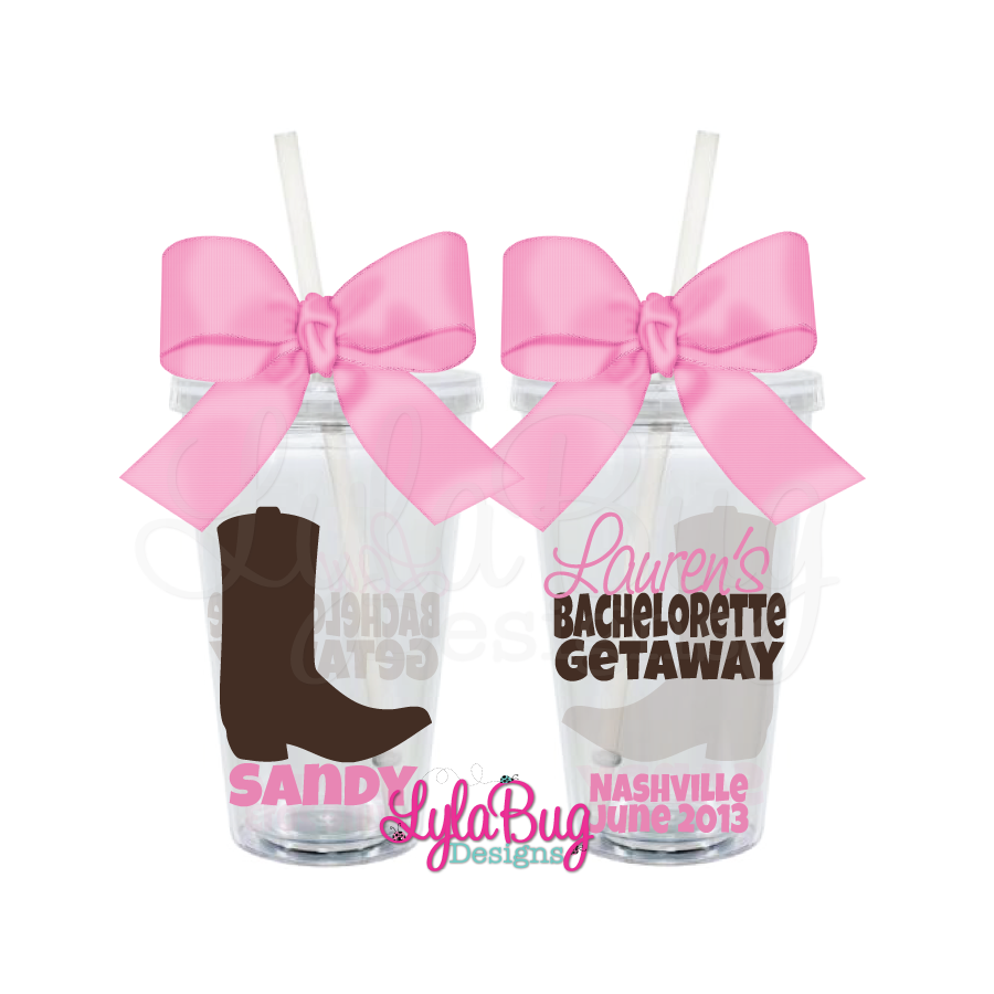 Country Girl Bachelorette Tumbler 1