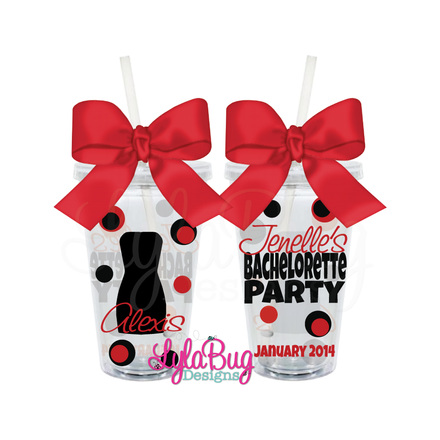 Little Black Dress Bachelorette Tumbler