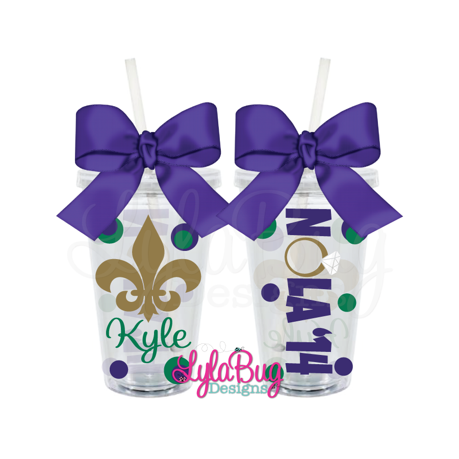 NOLA Fleur De Lis Ring Tumbler