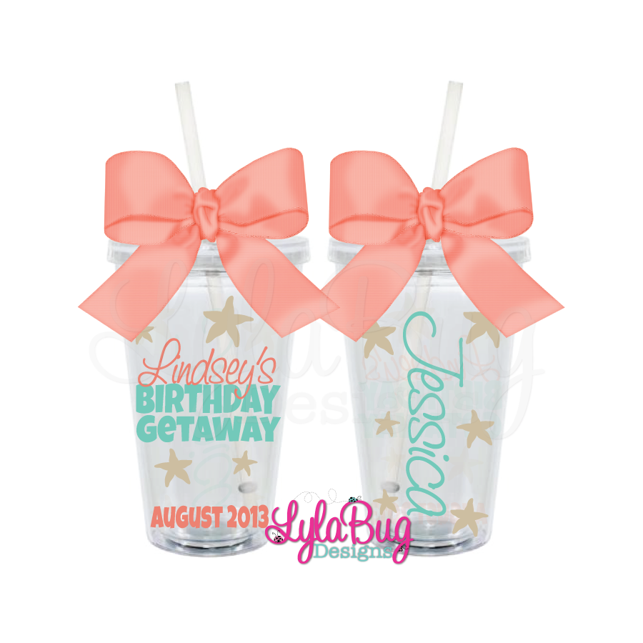 Starfish Birthday Tumbler