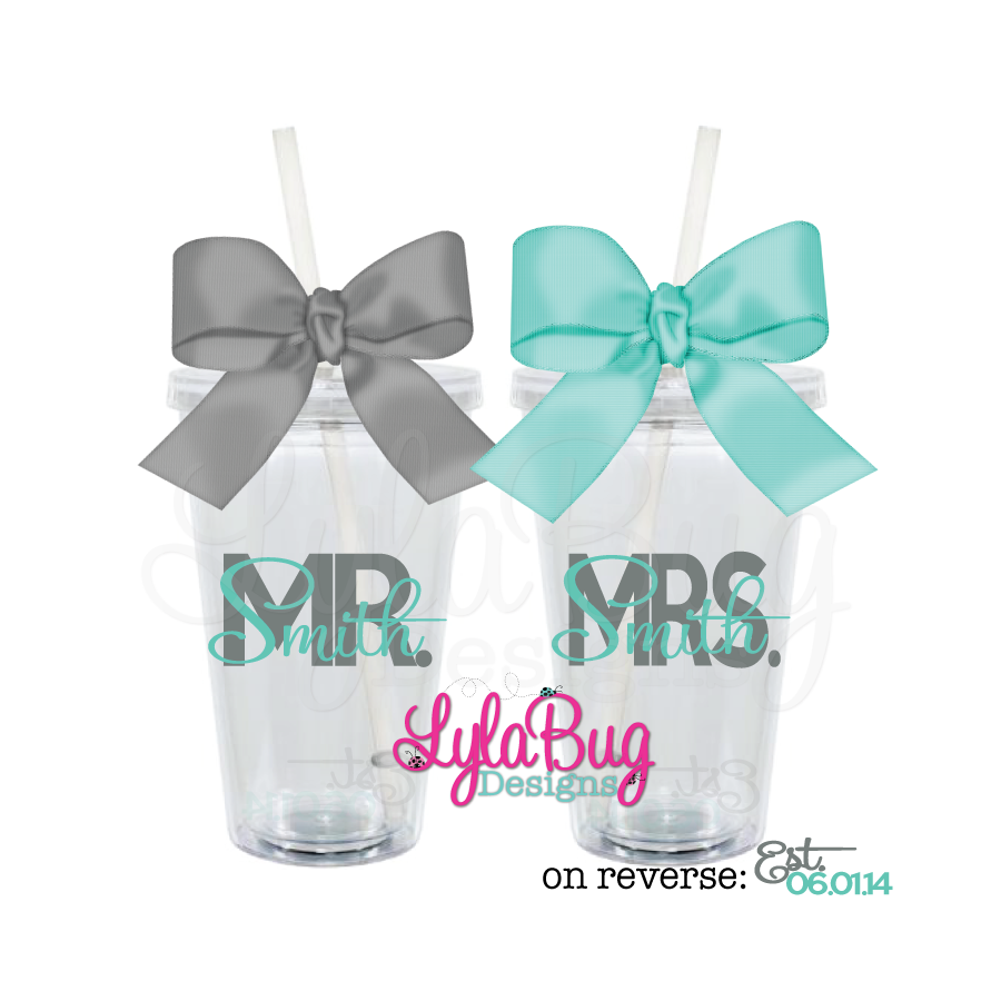 Mr & Mrs Tumbler Set
