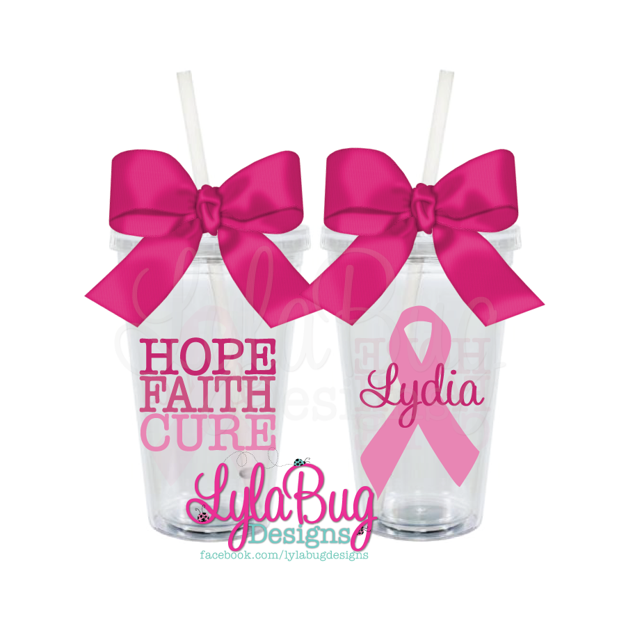 Hope Faith Cure Tumbler