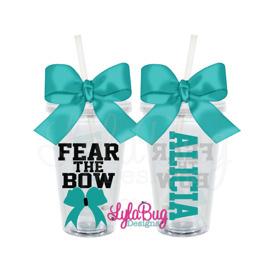 Fear the Bow Cheer Tumbler