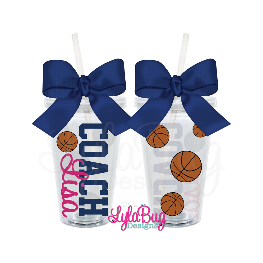 Female Basketball Coach Tumbler