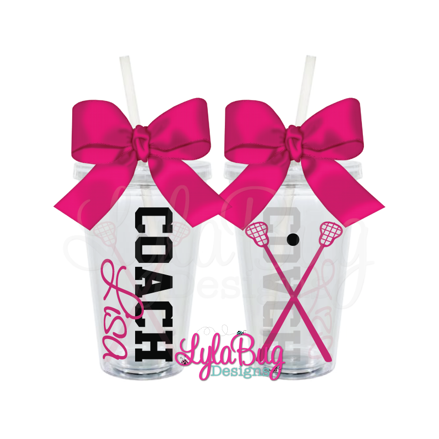 Female Lacrosse Coach Tumbler