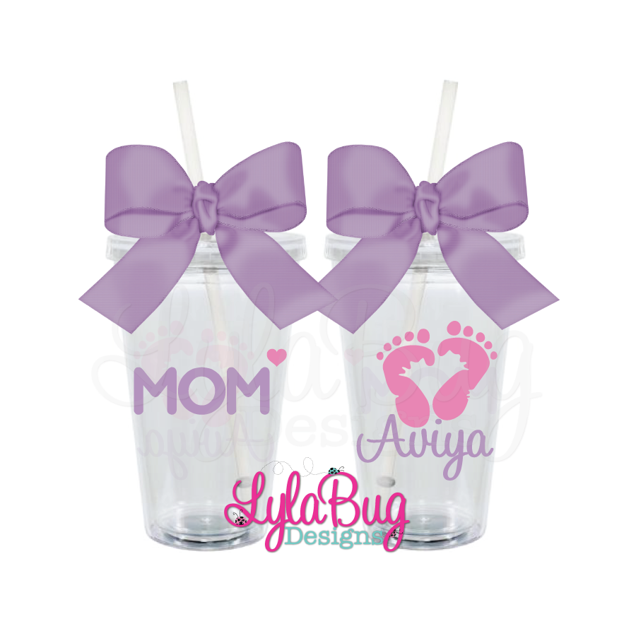 Mom Baby Feet Tumbler