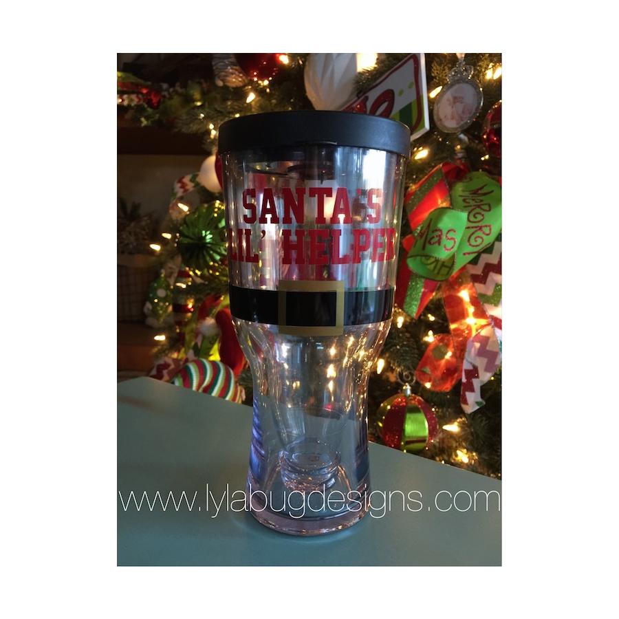 Santa's Little Helper Beer Tumbler