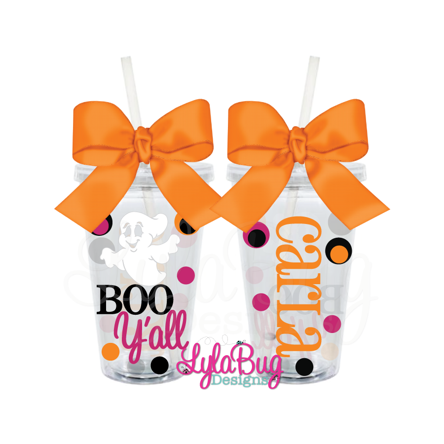 BOO Y'all Acrylic Tumbler