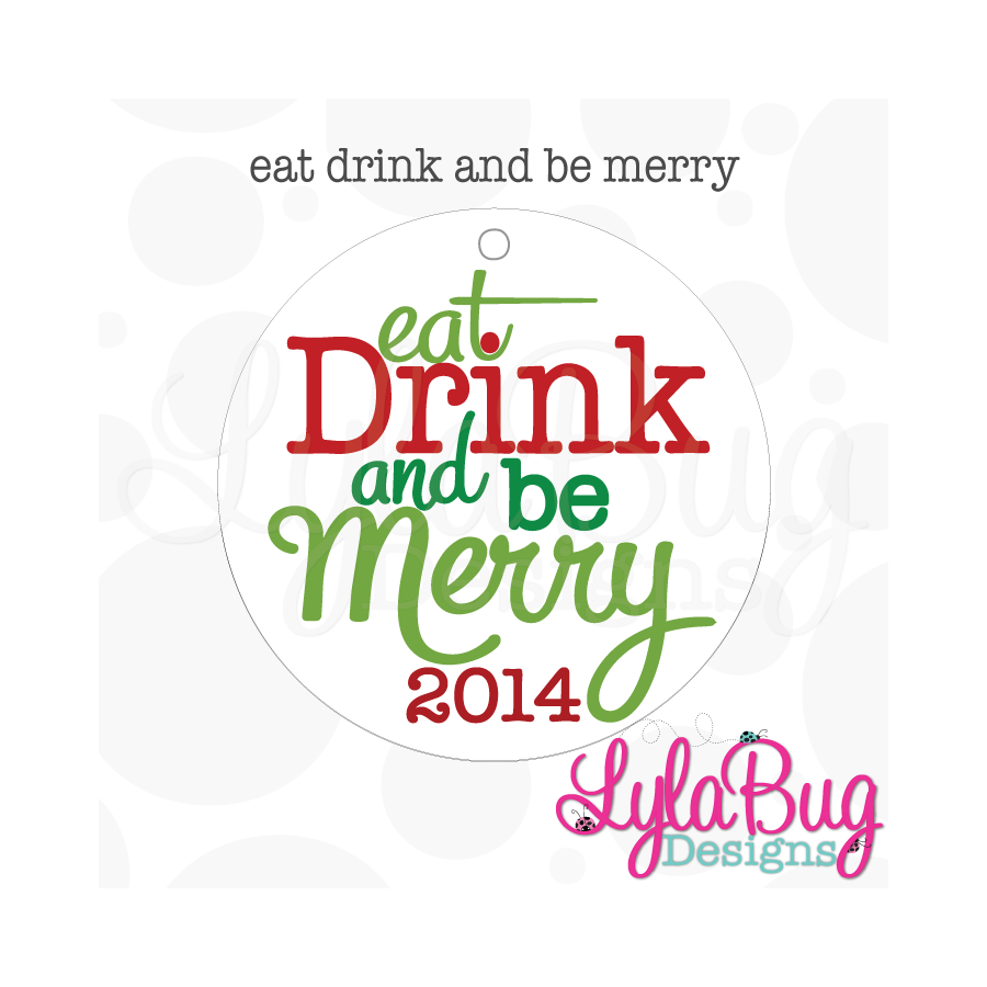 Eat Drink and Be Merry Ornament