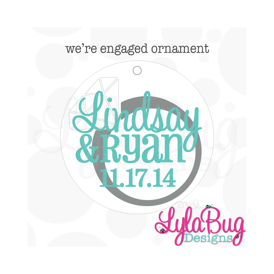 We're Engaged OR We're Married Ornament