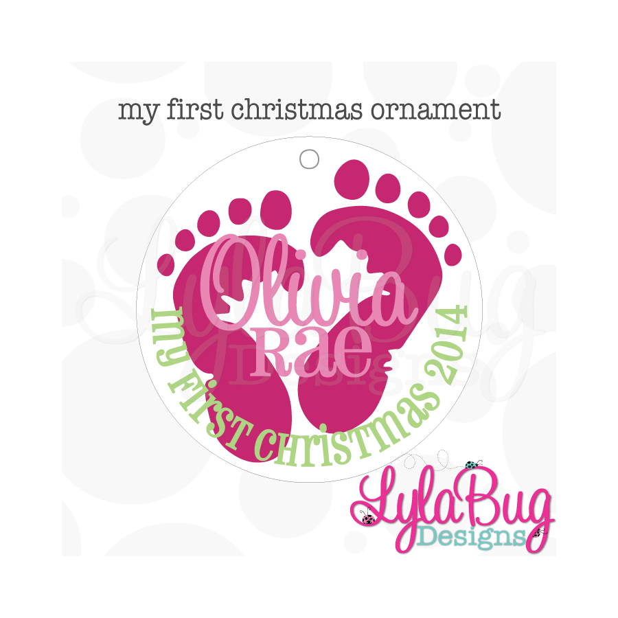 Baby Girl My First Christmas Ornament