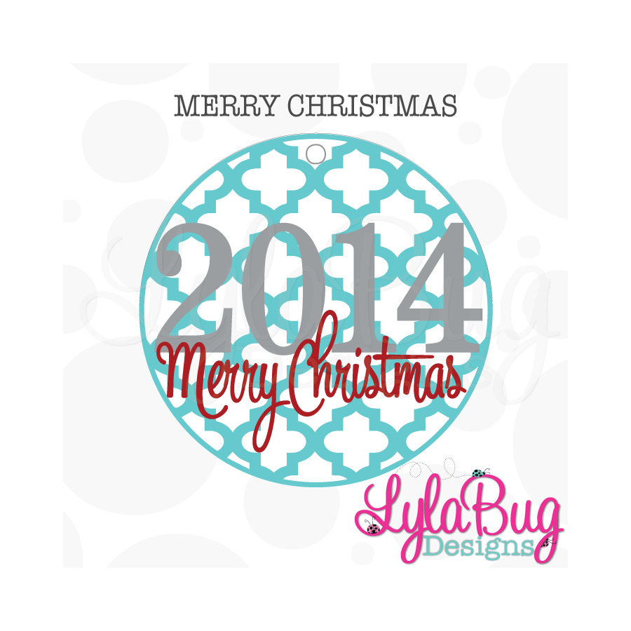 Merry Christmas YEAR Ornament