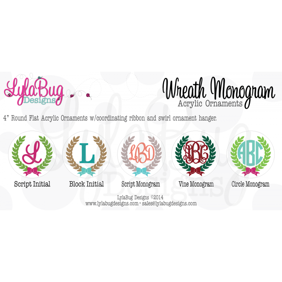 Personalized Wreath Ornament