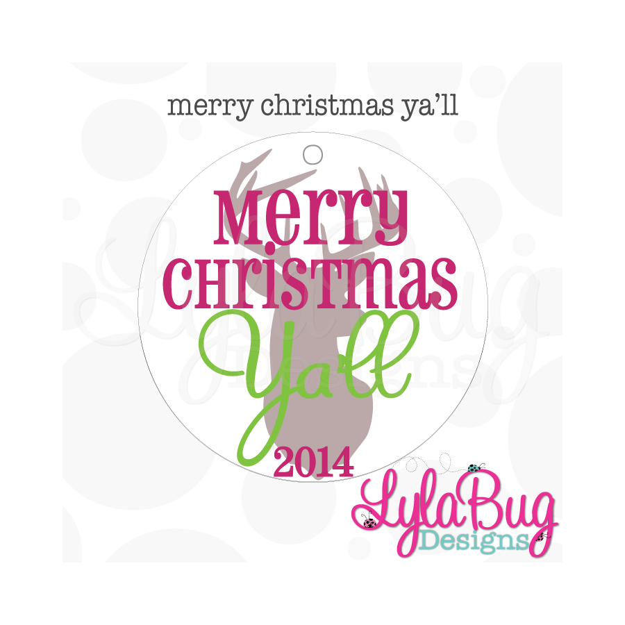 Merry Christmas Ya'll Ornament