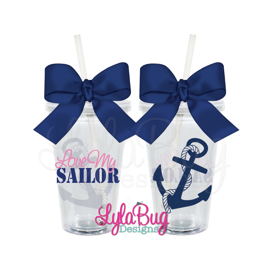 Love My Sailor Tumbler
