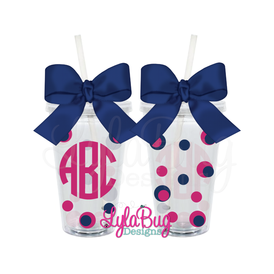 Circle Monogram Tumbler