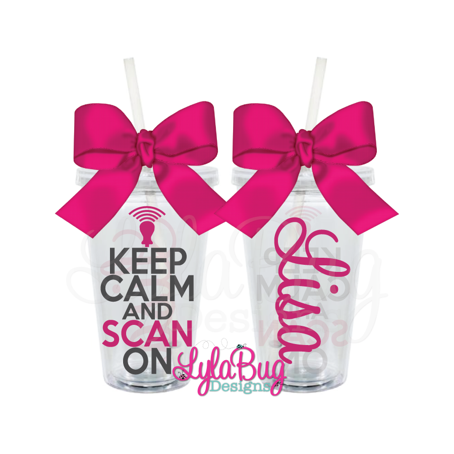 Keep Calm and Scan On Acrylic Tumbler
