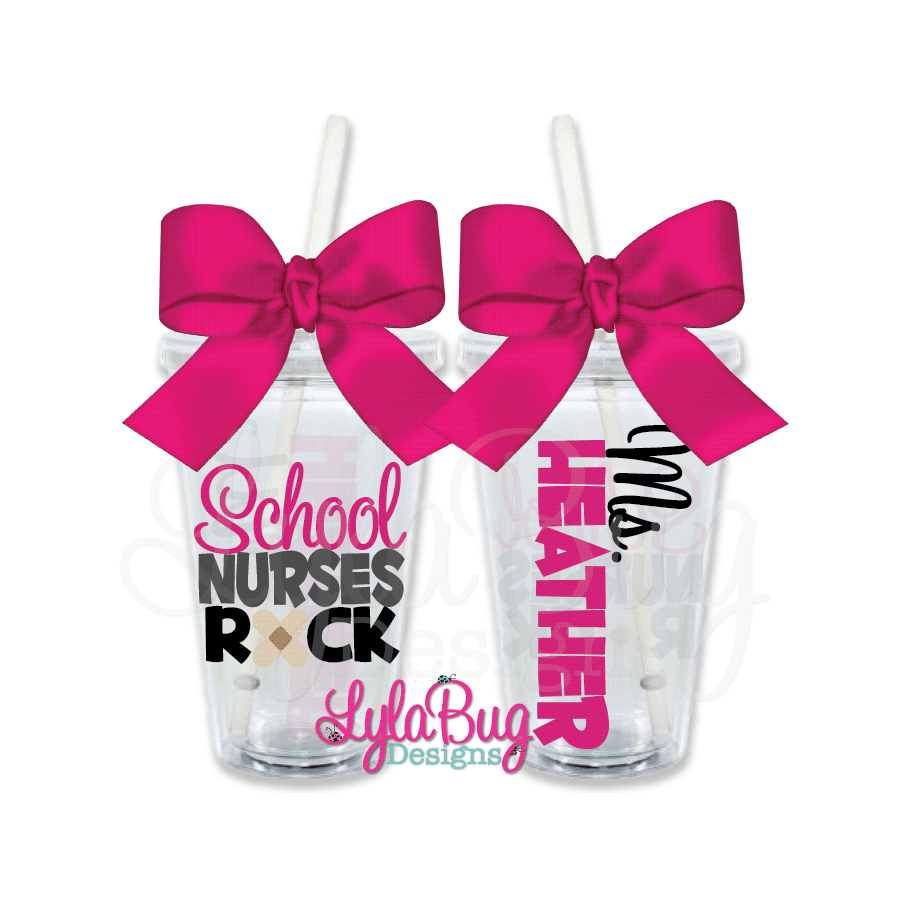 School Nurse Rock  Tumbler