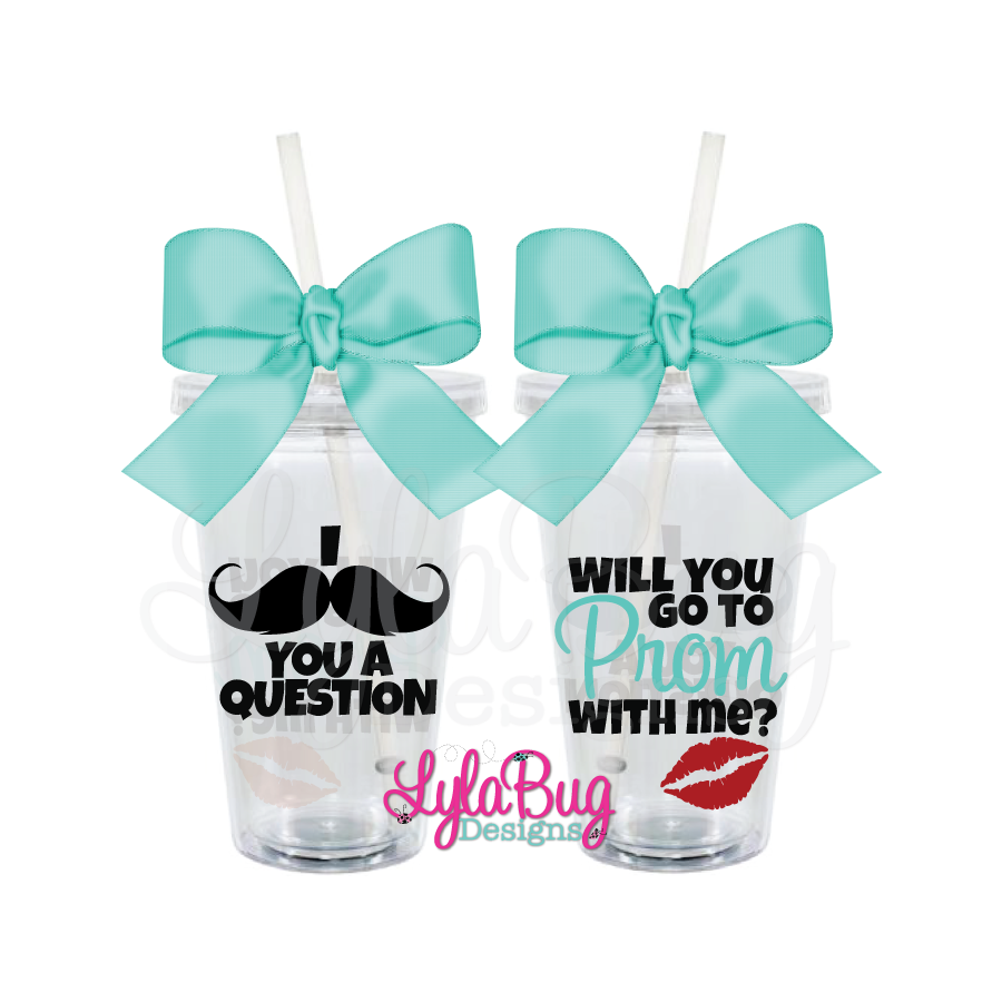 Promposal Mustache Tumbler