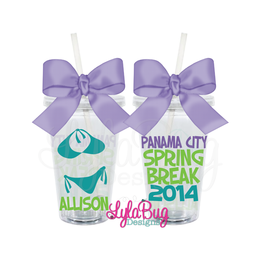 Spring Break Bikini Tumbler
