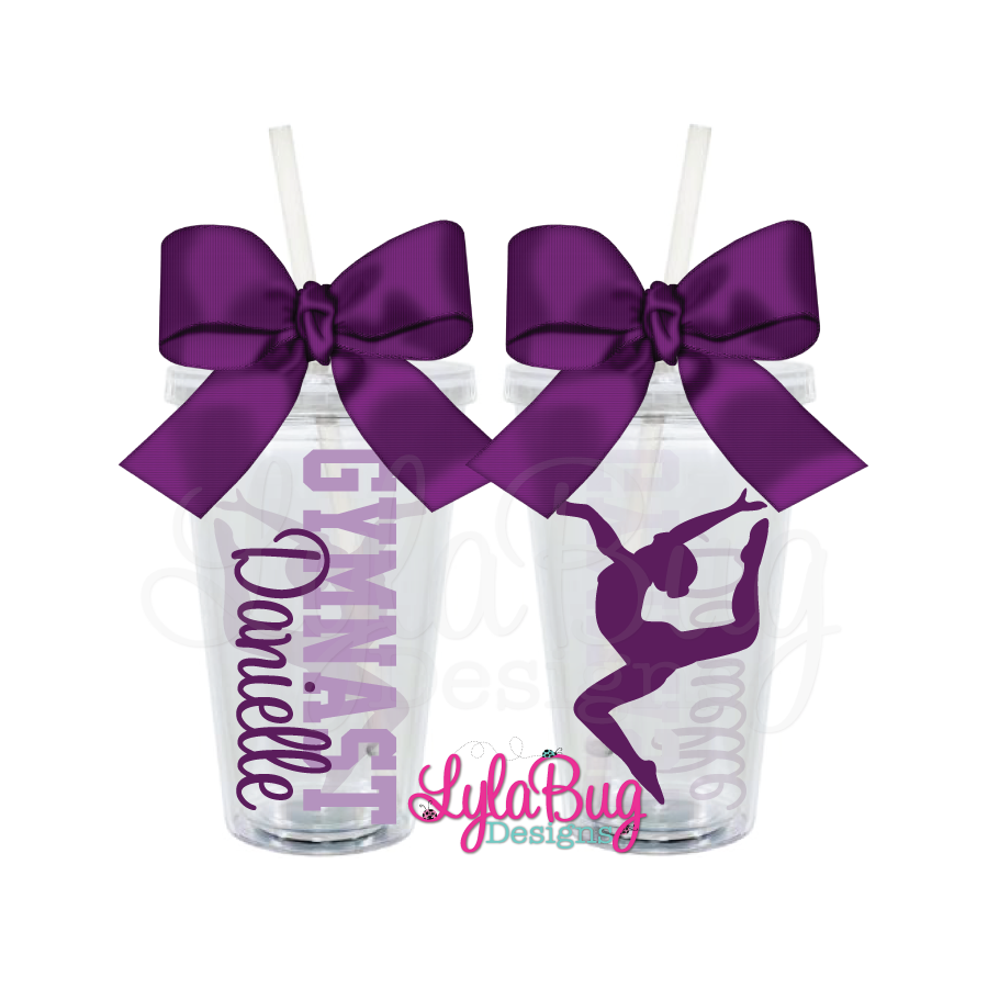 Gymnast Personalized Acrylic Tumbler