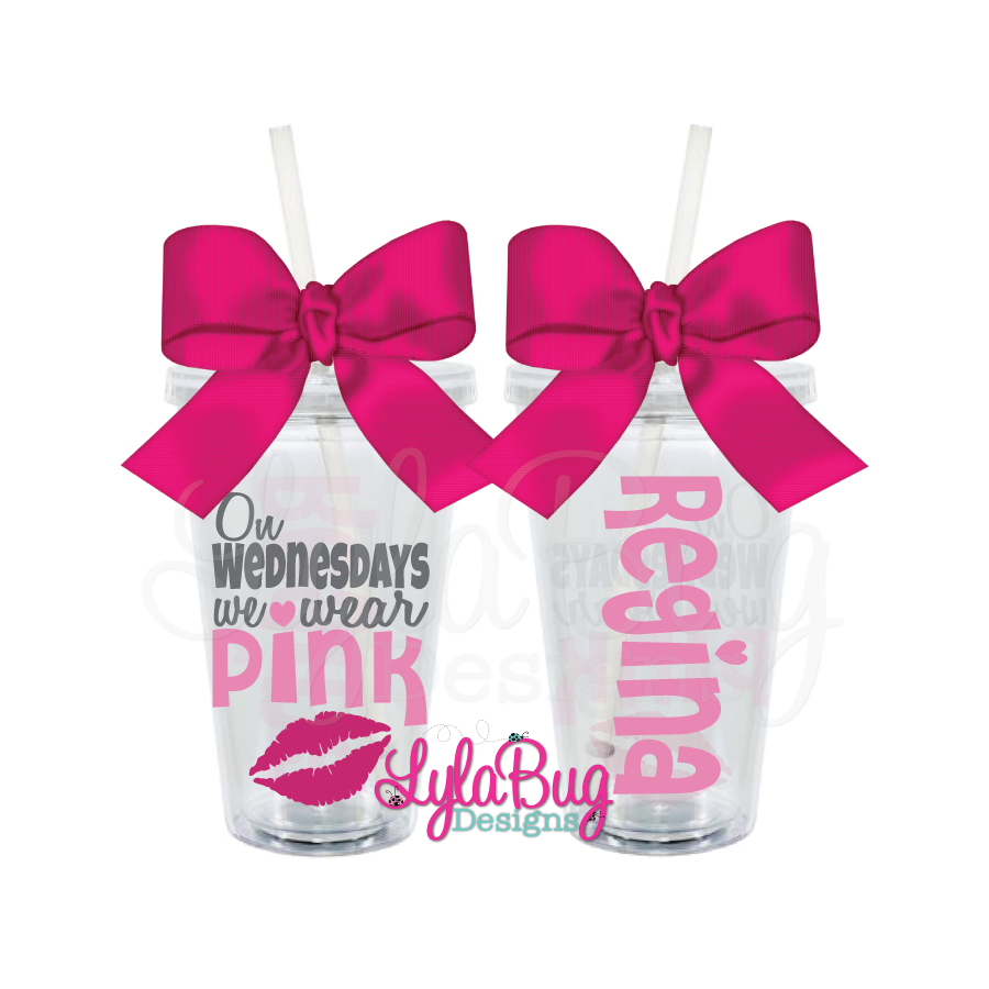Wednesdays We Wear Pink Tumbler