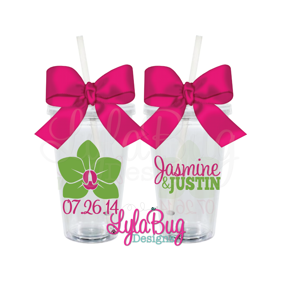 Orchid Wedding Tumbler