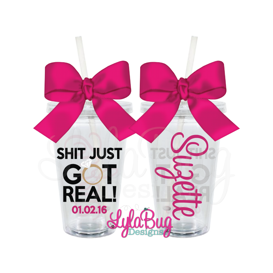 Shit Just Got Real Tumbler