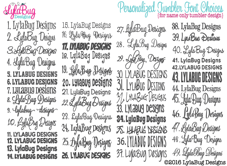 Personalized Acrylic Tumblers