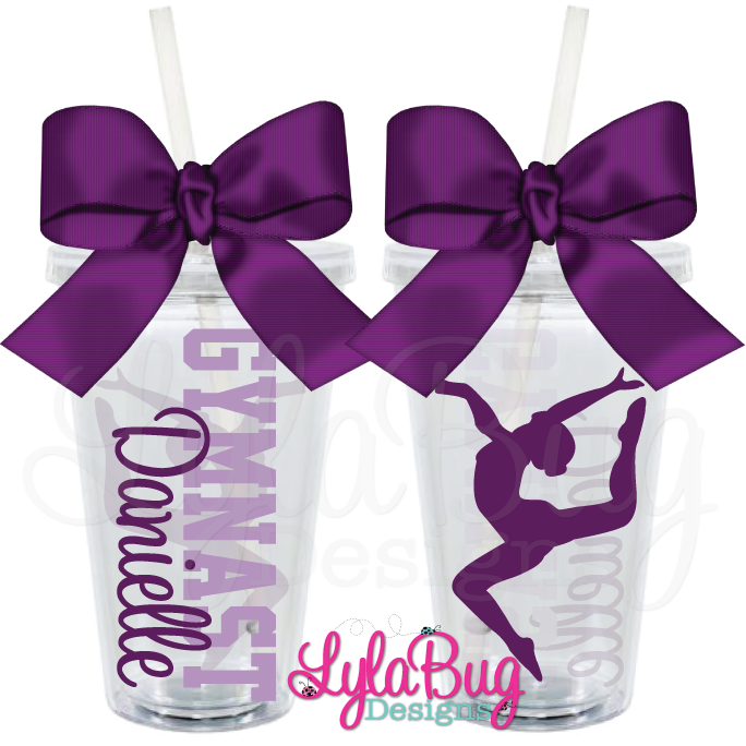 Gymnast Personalized Acrylic Tumbler