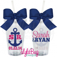 Anchor Wedding Tumbler