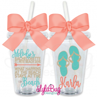 Stays at the Beach Bachelorette Tumbler