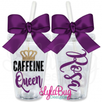 Caffeine Queen Personalized Tumbler