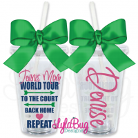 Tennis Mom World Tour Personalized Tumbler