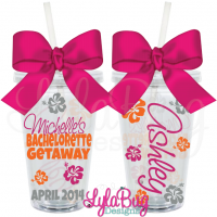Hibiscus Bachelorette Tumbler