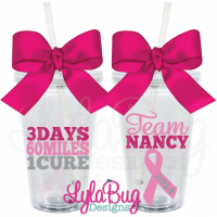 3 Days 60 Miles 1 Cure Acrylic Tumbler