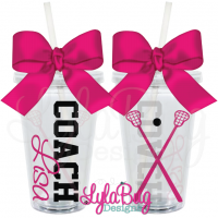 Female Lacrosse Coach Tumbler