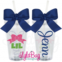 Lil Sister Bow Tumbler