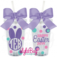 Easter Bunny Monogram Tumbler