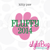 Kitty Paw Christmas Ornament