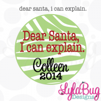 Dear Santa, I can explain. Ornament