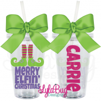 Merry Elfin' Christmas Acrylic Tumbler