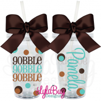 Gobble Gobble Gobble Acrylic Tumbler