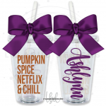 Pumpkin Spice Netflix & Chill Tumbler
