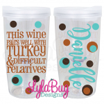 Wine Difficult Relatives Vino2Go Tumbler