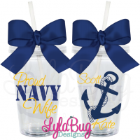 Proud Navy Tumbler