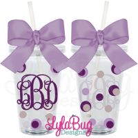 Vine Monogram Tumbler